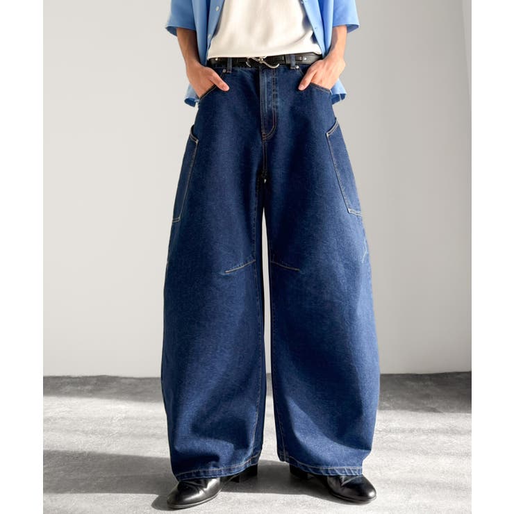 《JaVaジャバコラボ》BIGポケットの存在感。ワイドバルーンカーブデニムパンツ | Classical Elf Men | 詳細画像19 
