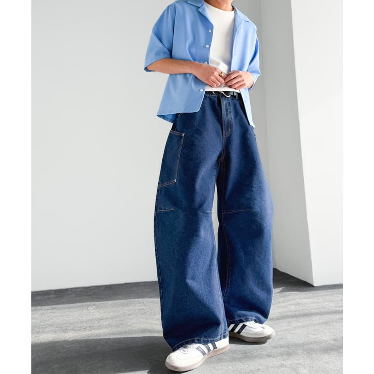 《JaVaジャバコラボ》BIGポケットの存在感。ワイドバルーンカーブデニムパンツ | Classical Elf Men | 詳細画像21 