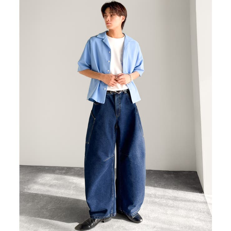 《JaVaジャバコラボ》BIGポケットの存在感。ワイドバルーンカーブデニムパンツ | Classical Elf Men | 詳細画像22 