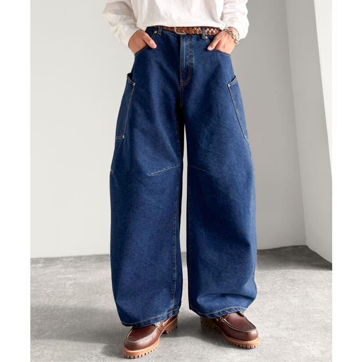 《JaVaジャバコラボ》BIGポケットの存在感。ワイドバルーンカーブデニムパンツ | Classical Elf Men | 詳細画像24 