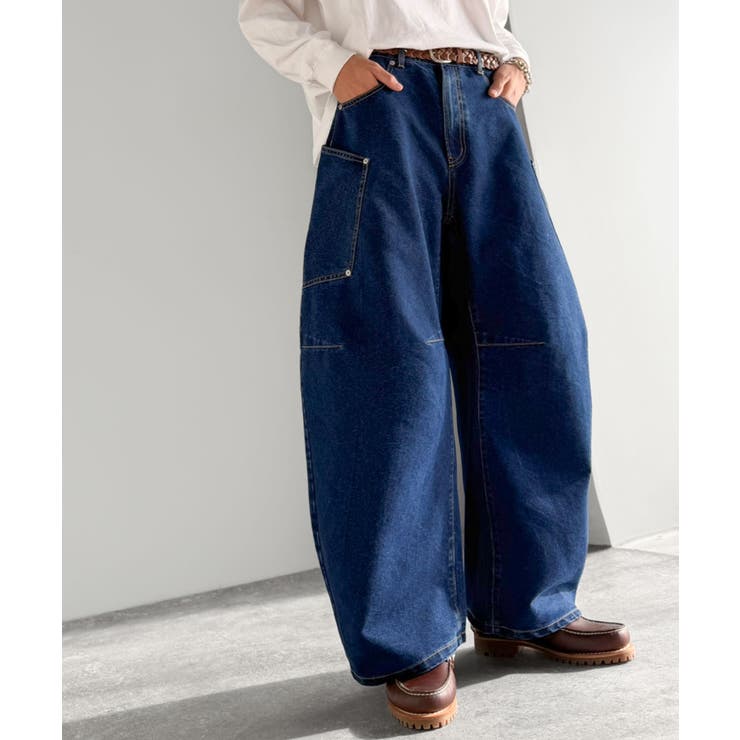 《JaVaジャバコラボ》BIGポケットの存在感。ワイドバルーンカーブデニムパンツ | Classical Elf Men | 詳細画像25 