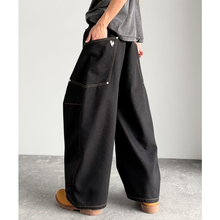 《JaVaジャバコラボ》BIGポケットの存在感。ワイドバルーンカーブデニムパンツ | Classical Elf Men | 詳細画像6 