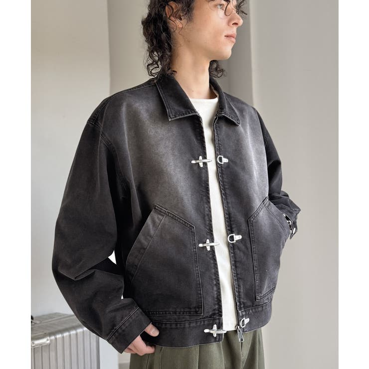 《JaVaジャバコラボ》留めて映える、無骨な風合い。ショート丈ファイヤーマンフッ… | Classical Elf Men | 詳細画像3 