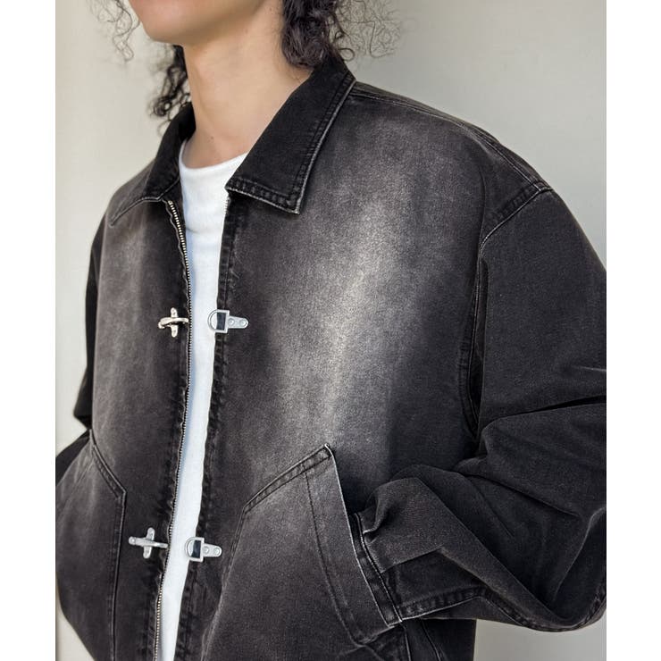 《JaVaジャバコラボ》留めて映える、無骨な風合い。ショート丈ファイヤーマンフッ… | Classical Elf Men | 詳細画像6 