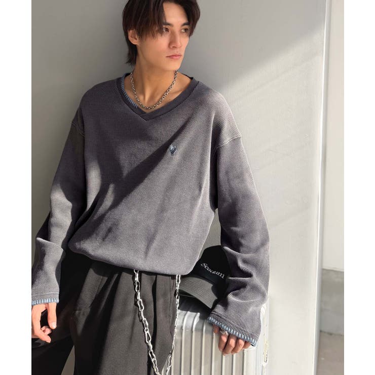 《JaVaジャバコラボ》ラフなのに計算されたバランス。裾ドロスト付きピグメント加… | Classical Elf Men | 詳細画像9 