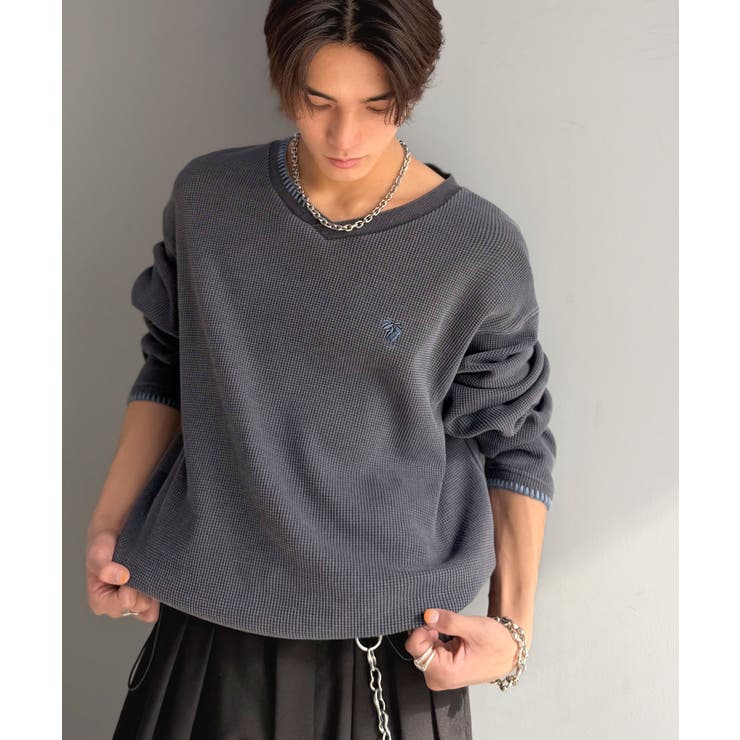 《JaVaジャバコラボ》ラフなのに計算されたバランス。裾ドロスト付きピグメント加… | Classical Elf Men | 詳細画像13 