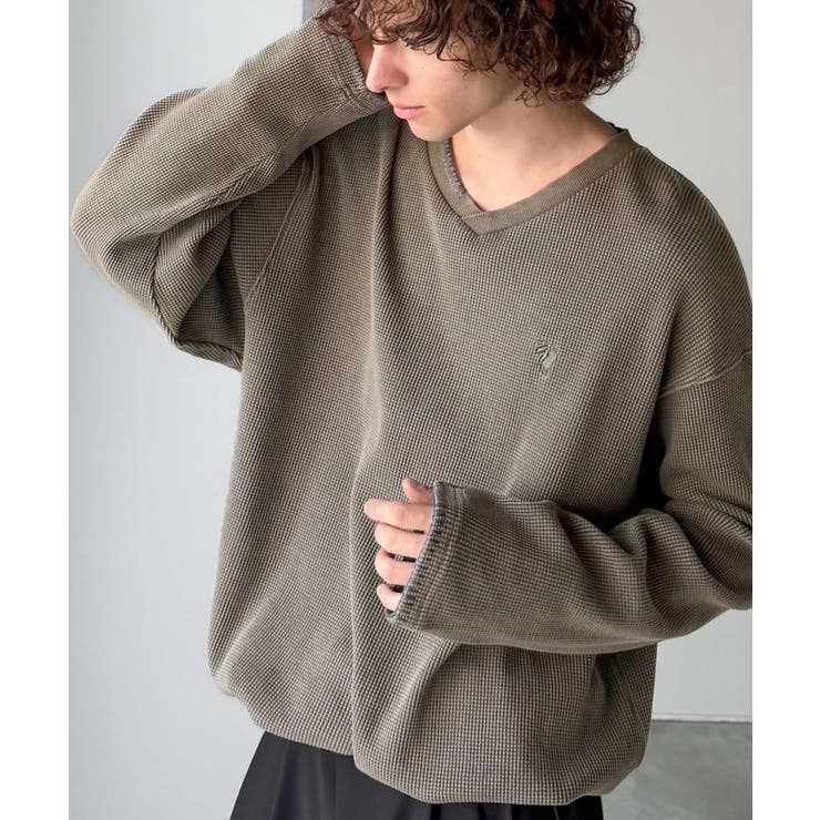 ブラウン | 《JaVaジャバコラボ》ラフなのに計算されたバランス。裾ドロスト付きピグメント加… | Classical Elf Men