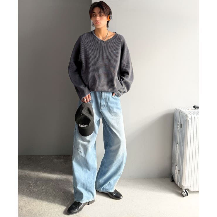 《JaVaジャバコラボ》ラフなのに計算されたバランス。裾ドロスト付きピグメント加… | Classical Elf Men | 詳細画像18 