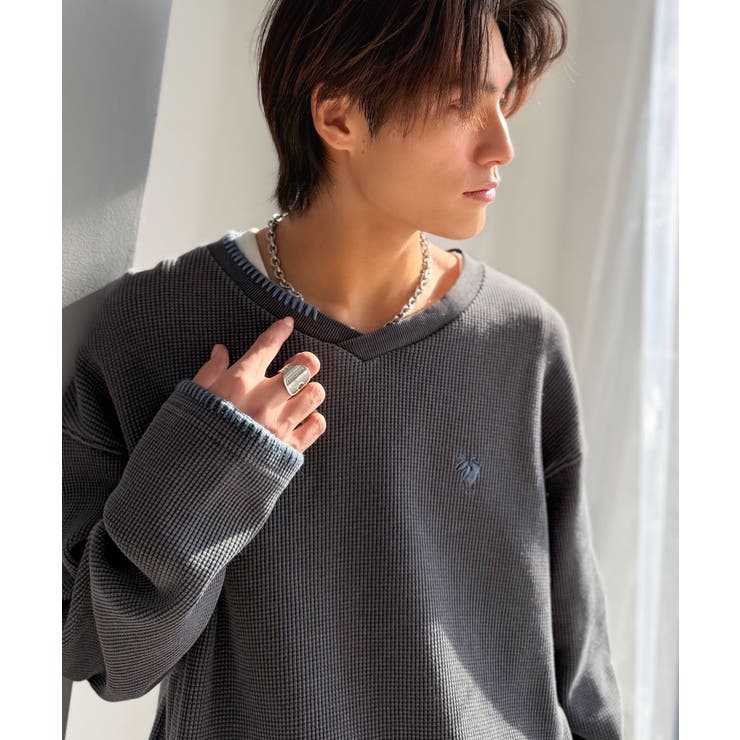 《JaVaジャバコラボ》ラフなのに計算されたバランス。裾ドロスト付きピグメント加… | Classical Elf Men | 詳細画像2 