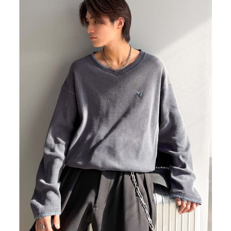 《JaVaジャバコラボ》ラフなのに計算されたバランス。裾ドロスト付きピグメント加… | Classical Elf Men | 詳細画像3 