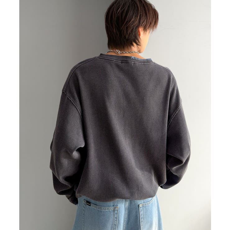 《JaVaジャバコラボ》ラフなのに計算されたバランス。裾ドロスト付きピグメント加… | Classical Elf Men | 詳細画像6 