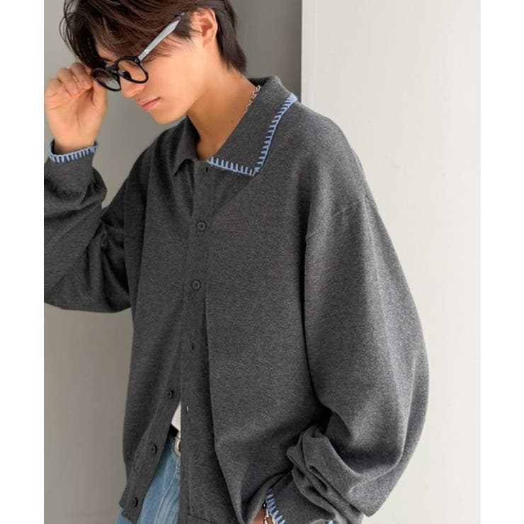 《JaVaジャバコラボ》さりげない配色で着こなしに差を。ステッチ配色ショート丈ニ… | Classical Elf Men | 詳細画像14 