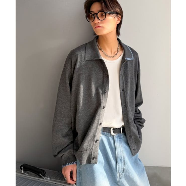 《JaVaジャバコラボ》さりげない配色で着こなしに差を。ステッチ配色ショート丈ニ… | Classical Elf Men | 詳細画像16 