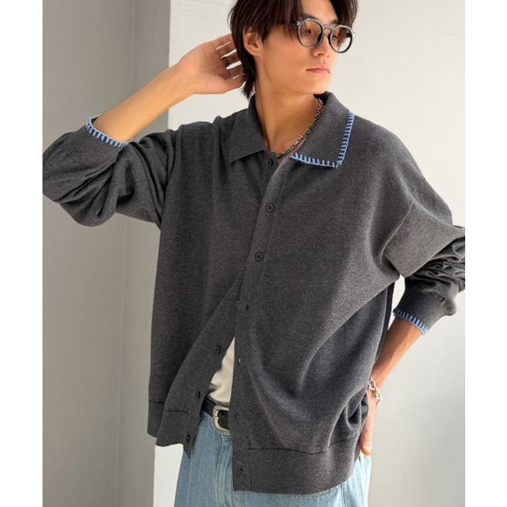 《JaVaジャバコラボ》さりげない配色で着こなしに差を。ステッチ配色ショート丈ニ… | Classical Elf Men | 詳細画像21 