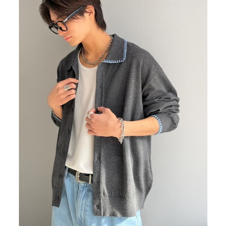 《JaVaジャバコラボ》さりげない配色で着こなしに差を。ステッチ配色ショート丈ニ… | Classical Elf Men | 詳細画像23 