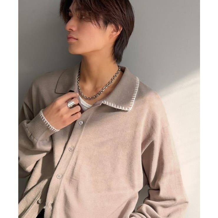 《JaVaジャバコラボ》さりげない配色で着こなしに差を。ステッチ配色ショート丈ニ… | Classical Elf Men | 詳細画像25 