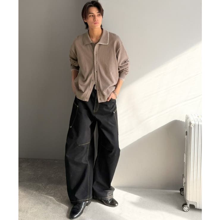 《JaVaジャバコラボ》さりげない配色で着こなしに差を。ステッチ配色ショート丈ニ… | Classical Elf Men | 詳細画像29 