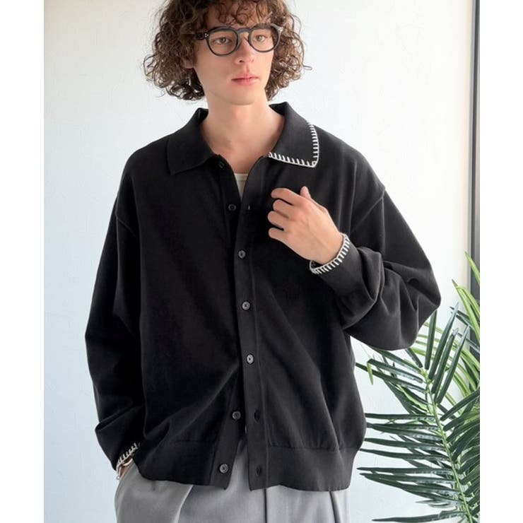 《JaVaジャバコラボ》さりげない配色で着こなしに差を。ステッチ配色ショート丈ニ… | Classical Elf Men | 詳細画像1 