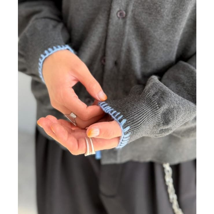 《JaVaジャバコラボ》さりげない配色で着こなしに差を。ステッチ配色ショート丈ニ… | Classical Elf Men | 詳細画像37 