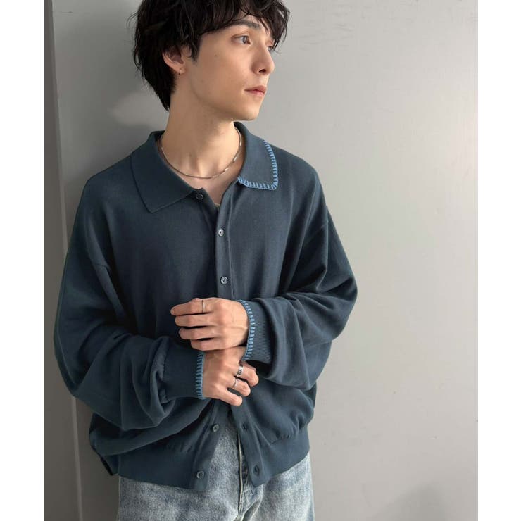《JaVaジャバコラボ》さりげない配色で着こなしに差を。ステッチ配色ショート丈ニ… | Classical Elf Men | 詳細画像43 