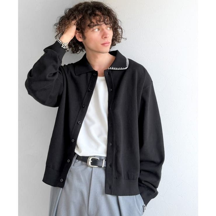 《JaVaジャバコラボ》さりげない配色で着こなしに差を。ステッチ配色ショート丈ニ… | Classical Elf Men | 詳細画像5 