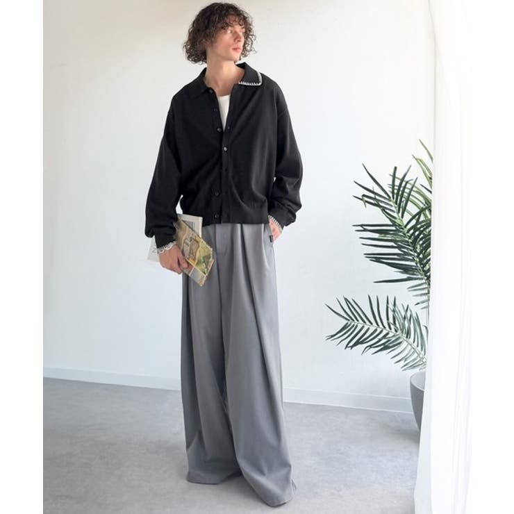 《JaVaジャバコラボ》さりげない配色で着こなしに差を。ステッチ配色ショート丈ニ… | Classical Elf Men | 詳細画像6 