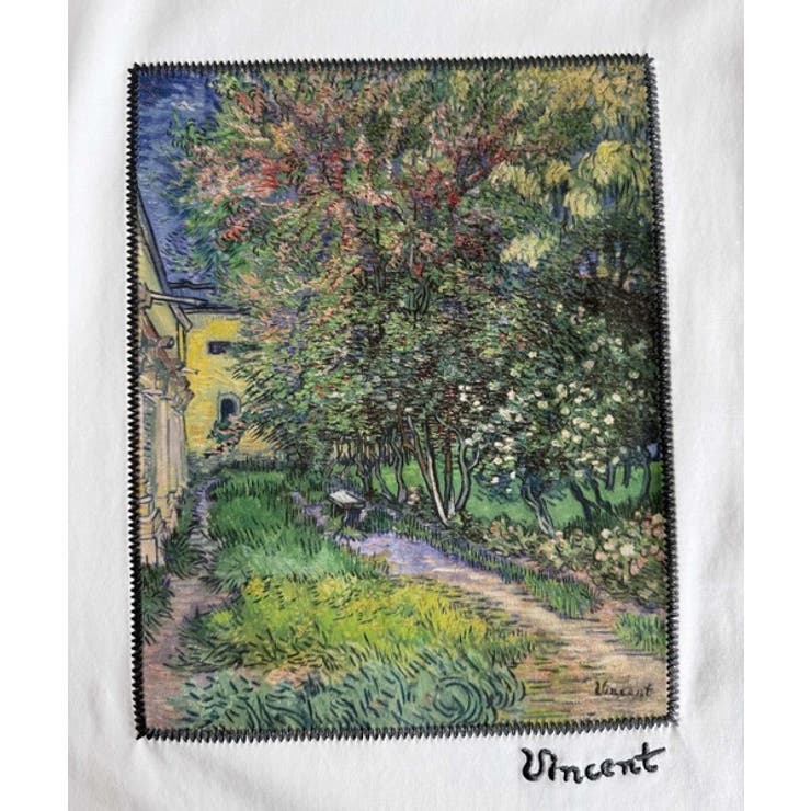 《ゴッホ絵画グラフィック》ステッチ刺繍MIXデザイン 高機能半袖Tシャツ【接触冷… | Classical Elf Men | 詳細画像20 