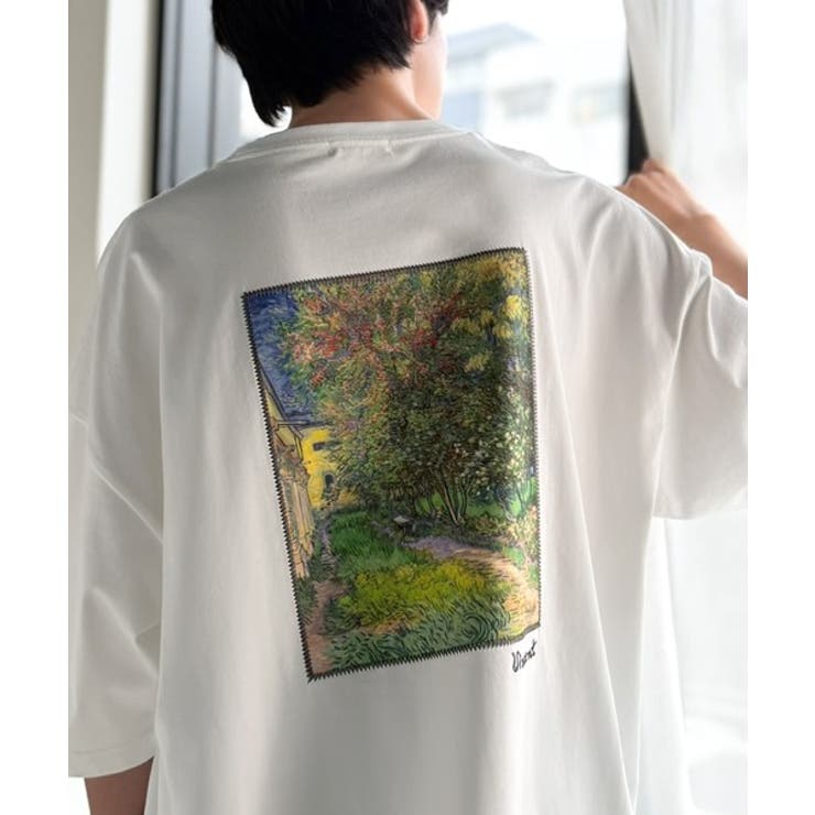 《ゴッホ絵画グラフィック》ステッチ刺繍MIXデザイン 高機能半袖Tシャツ【接触冷… | Classical Elf Men | 詳細画像21 
