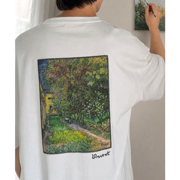 《ゴッホ絵画グラフィック》ステッチ刺繍MIXデザイン 高機能半袖Tシャツ【接触冷… | Classical Elf Men | 詳細画像23 