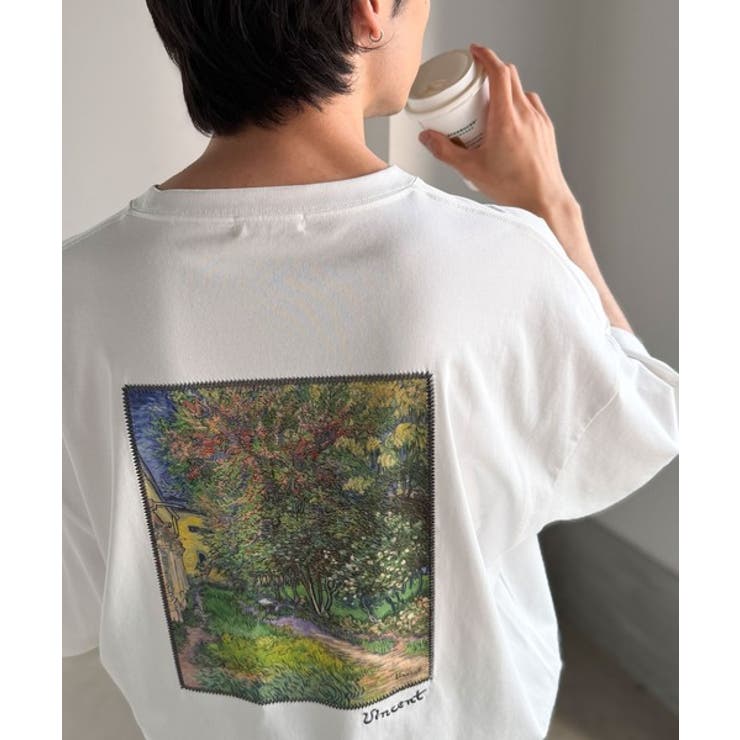 《ゴッホ絵画グラフィック》ステッチ刺繍MIXデザイン 高機能半袖Tシャツ【接触冷… | Classical Elf Men | 詳細画像25 