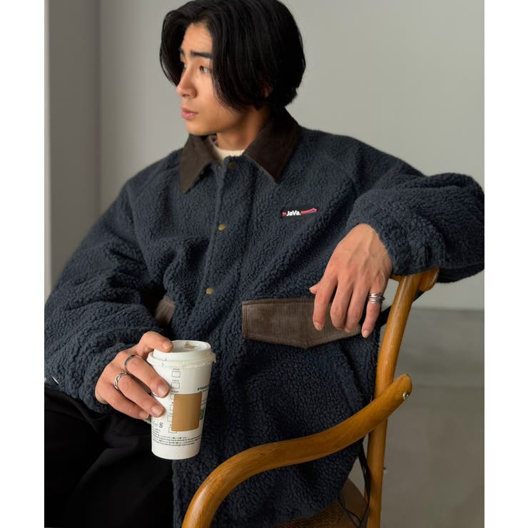 《JaVaジャバコラボ》ただのボアじゃ、物足りない。裾ドローコード付きコーデュロ… | Classical Elf Men | 詳細画像21 