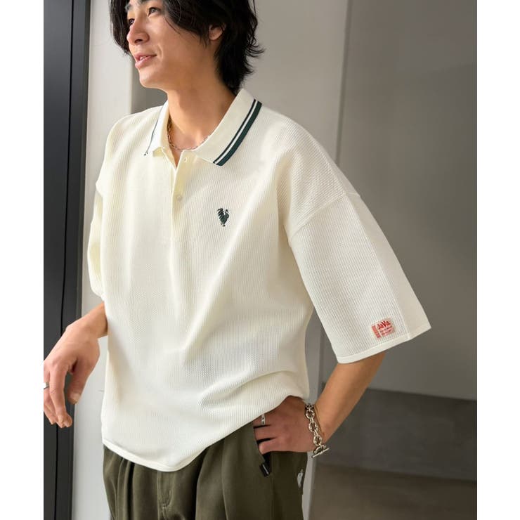 《JaVaジャバコラボ》軽くて涼しくてアイロン要らず！ワンポイント刺繍入り 襟ラ… | Classical Elf Men | 詳細画像6 