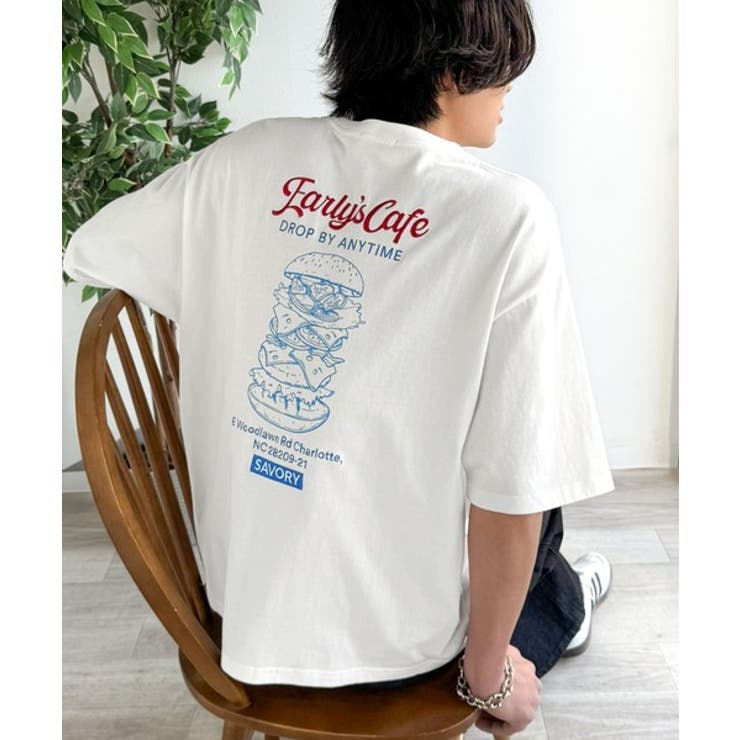 《JaVaジャバコラボ》遊び心のあるカフェロゴが映えるバックプリントT。刺繍使い… | Classical Elf Men | 詳細画像9 