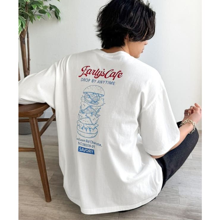 《JaVaジャバコラボ》遊び心のあるカフェロゴが映えるバックプリントT。刺繍使い… | Classical Elf Men | 詳細画像10 