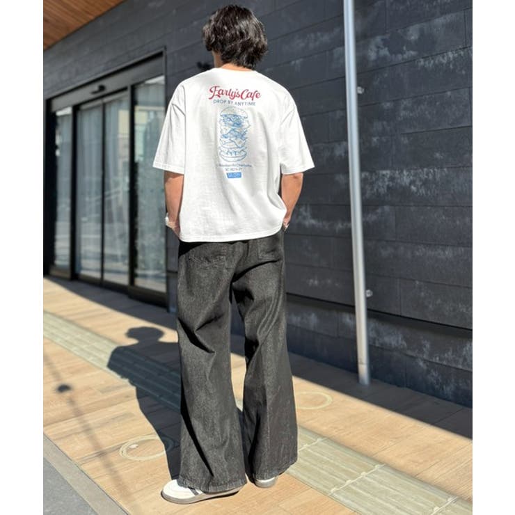 《JaVaジャバコラボ》遊び心のあるカフェロゴが映えるバックプリントT。刺繍使い… | Classical Elf Men | 詳細画像11 