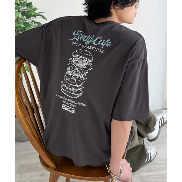《JaVaジャバコラボ》遊び心のあるカフェロゴが映えるバックプリントT。刺繍使い… | Classical Elf Men | 詳細画像23 