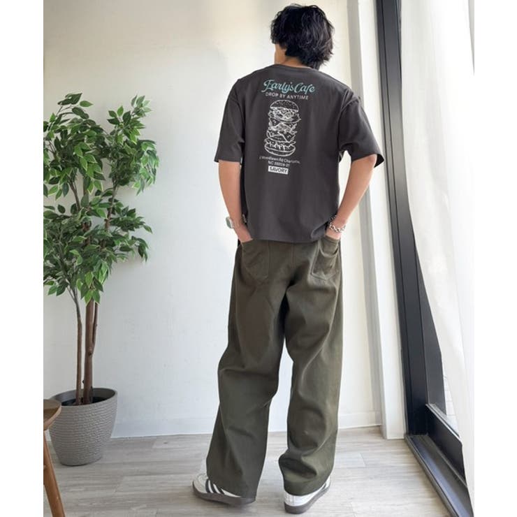 《JaVaジャバコラボ》遊び心のあるカフェロゴが映えるバックプリントT。刺繍使い… | Classical Elf Men | 詳細画像24 