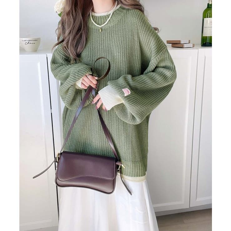 《JaVaジャバ コラボ》ゆるニットであざと感。重ね着風ローゲージビッグシルエッ… | Classical Elf  | 詳細画像40 