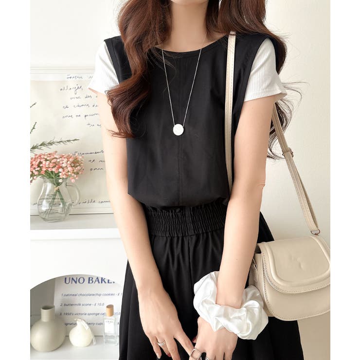 《JaVaジャバコラボ》前後で印象チェンジ♪前後2wayUネックツータックイージ… | Classical Elf  | 詳細画像7 