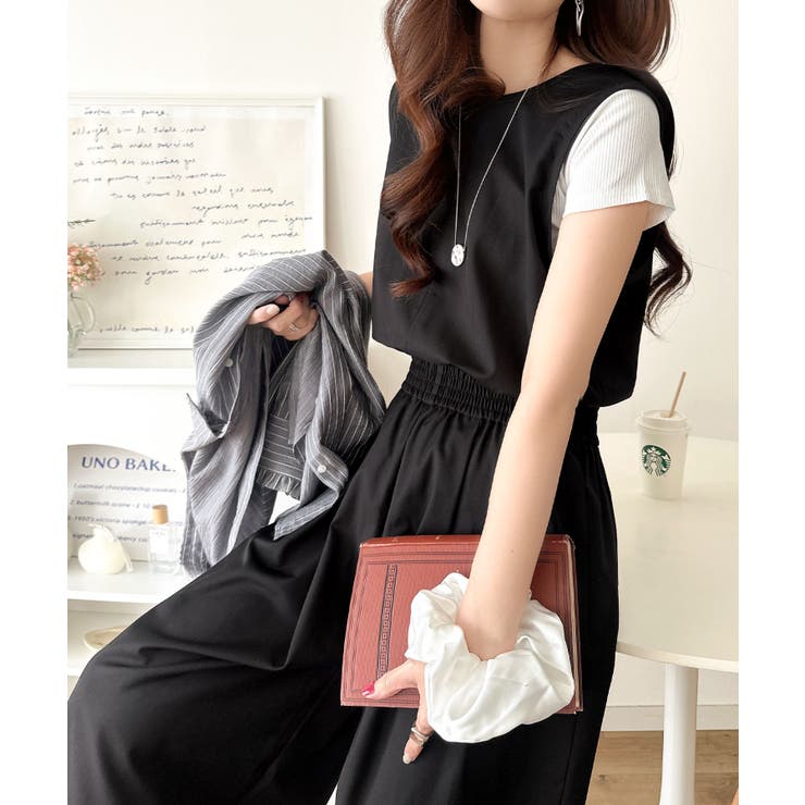 《JaVaジャバコラボ》前後で印象チェンジ♪前後2wayUネックツータックイージ… | Classical Elf  | 詳細画像11 