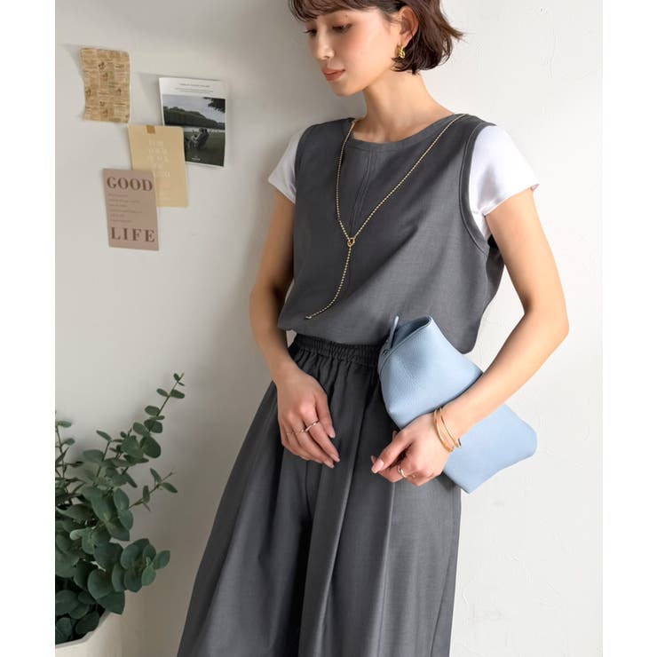 《JaVaジャバコラボ》前後で印象チェンジ♪前後2wayUネックツータックイージ… | Classical Elf  | 詳細画像19 