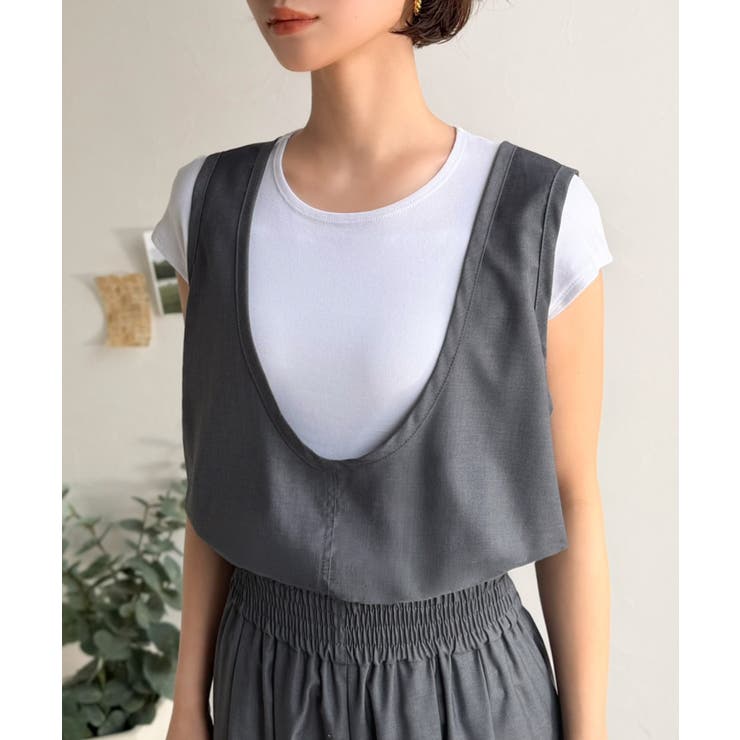 《JaVaジャバコラボ》前後で印象チェンジ♪前後2wayUネックツータックイージ… | Classical Elf  | 詳細画像30 