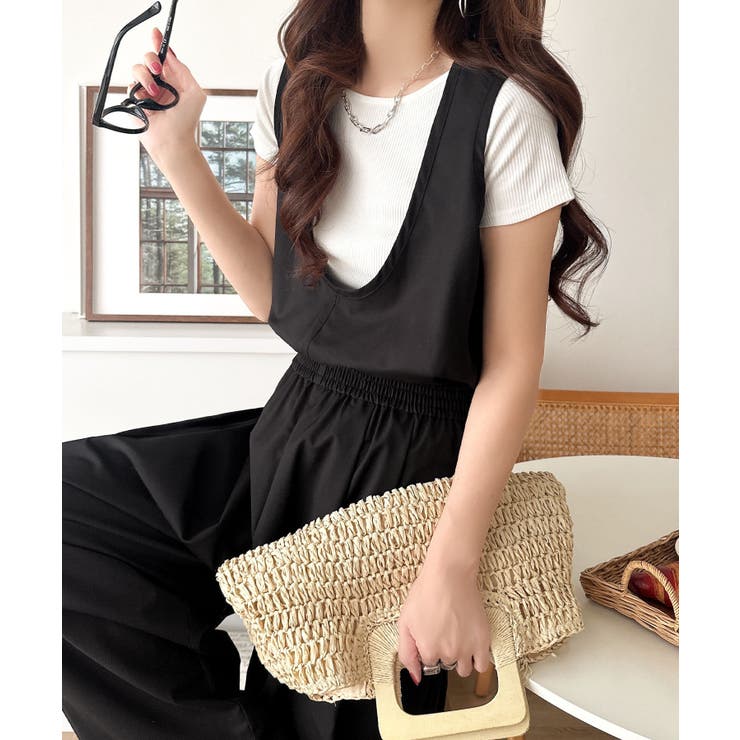 《JaVaジャバコラボ》前後で印象チェンジ♪前後2wayUネックツータックイージ… | Classical Elf  | 詳細画像2 