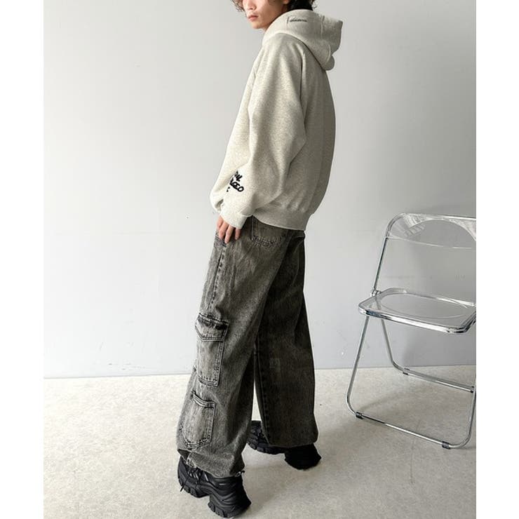 《Javaジャバコラボ》旬なこなれ感。ヴィンテージ加工裾ドロストワイドデニム | Classical Elf  | 詳細画像16 