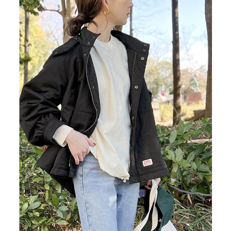 おめかし感100％。中綿入りラウンドヘムフレアマウンテンパーカー | Classical Elf  | 詳細画像3 