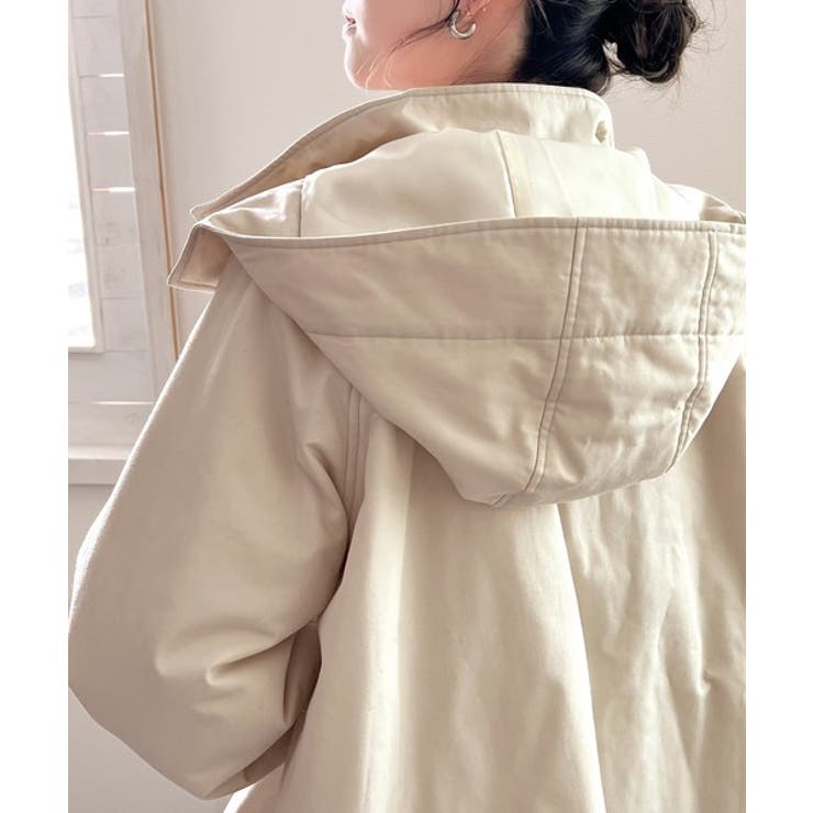 おめかし感100％。中綿入りラウンドヘムフレアマウンテンパーカー | Classical Elf  | 詳細画像35 