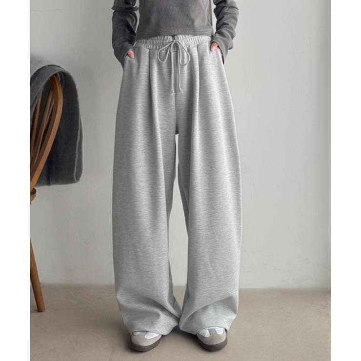 大人の余白をまとうワイドスウェット。ヘビーウェイトスウェットワイドパンツ | Classical Elf  | 詳細画像10 