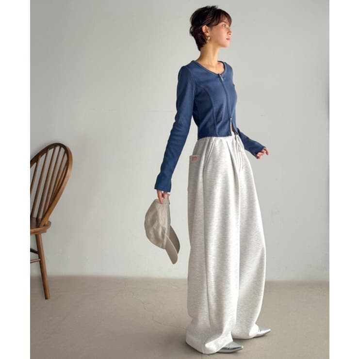 大人の余白をまとうワイドスウェット。ヘビーウェイトスウェットワイドパンツ | Classical Elf  | 詳細画像14 