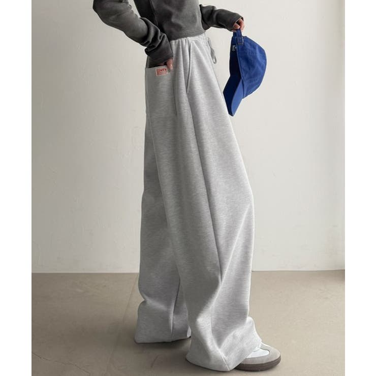 杢グレー | 大人の余白をまとうワイドスウェット。ヘビーウェイトスウェットワイドパンツ | Classical Elf 