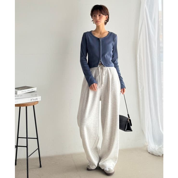 大人の余白をまとうワイドスウェット。ヘビーウェイトスウェットワイドパンツ | Classical Elf  | 詳細画像17 